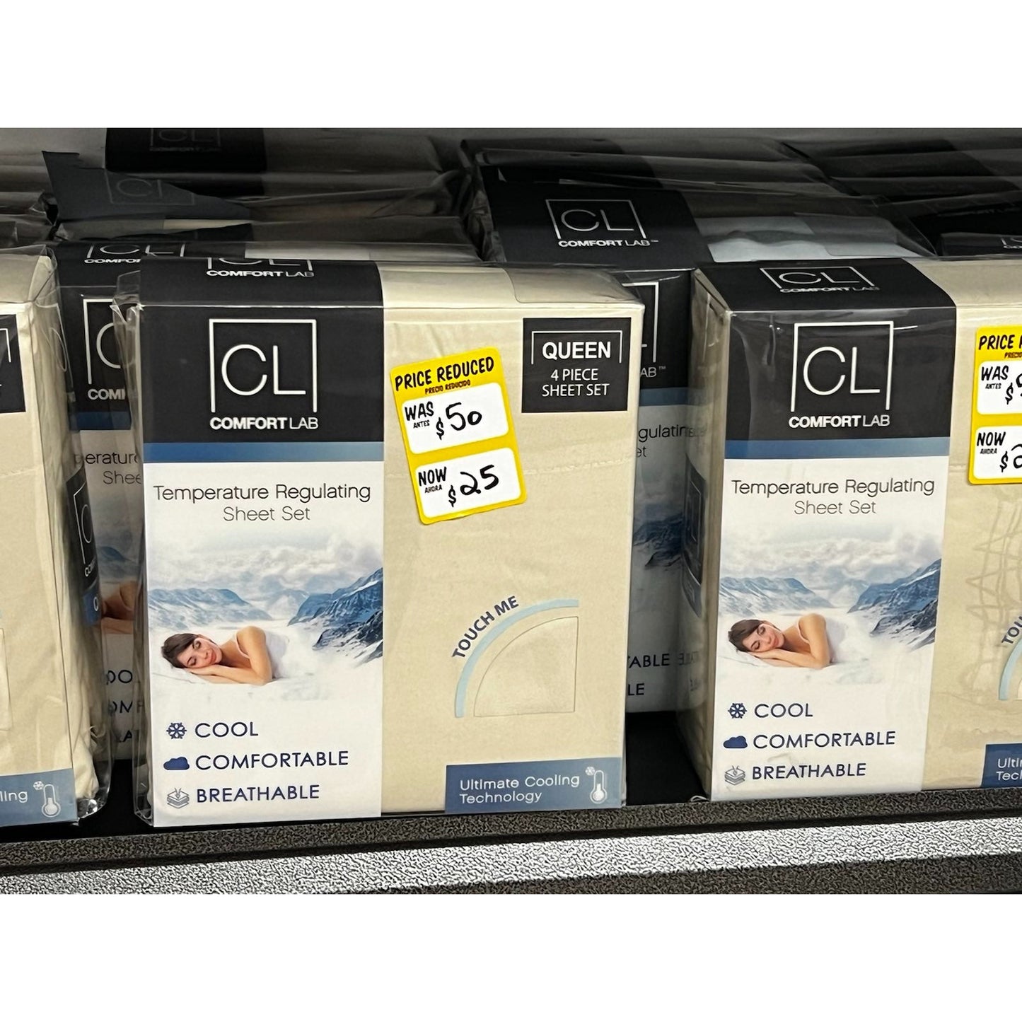 Cooling Bed Sheet Set - 4 Piece - Stays Cool All Night Queen