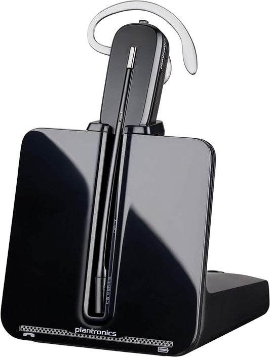 Plantronics - CS540 Wireless DECT Headset (Poly)  - Connects to Desk Phone - Noise Canceling Microphone