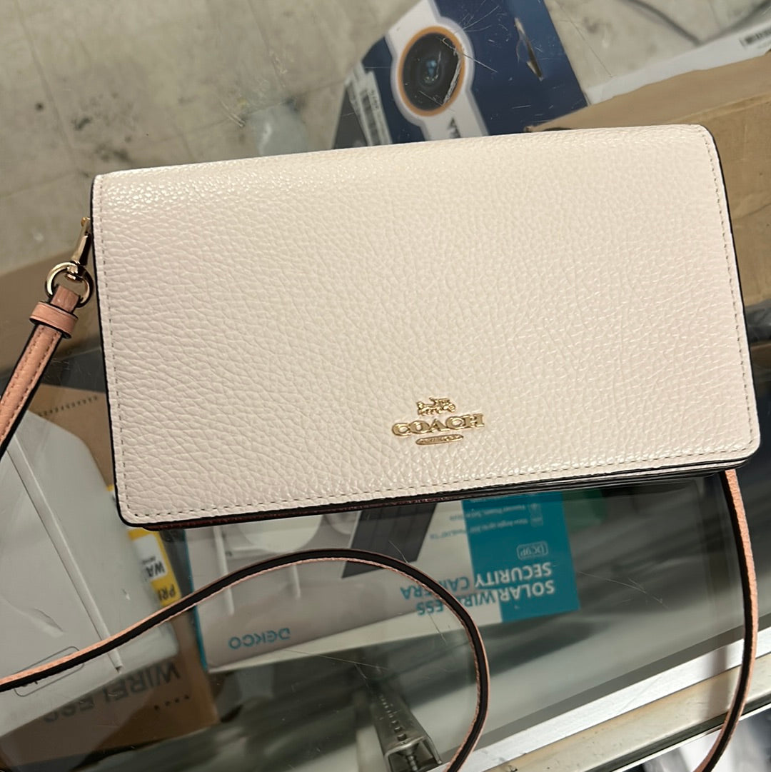 Purse Coach White/Beige