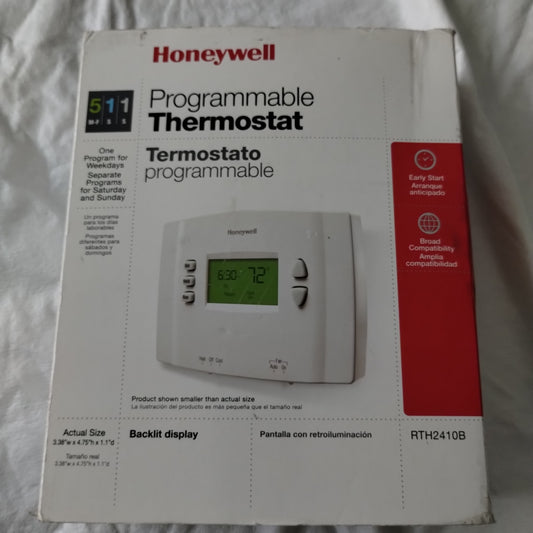 Honeywell Home RTH2410B1001 5-1-1 Day Programmable Thermostat